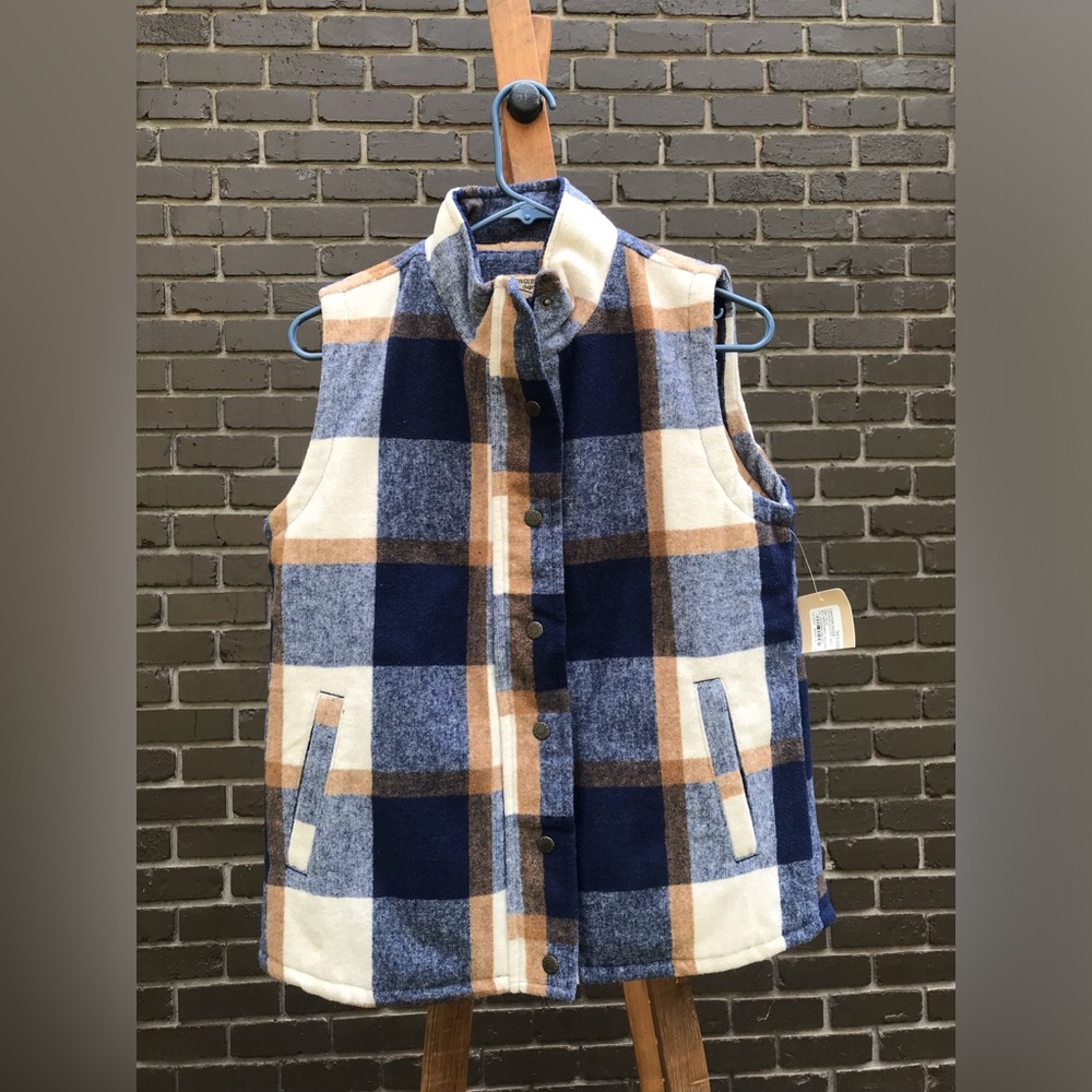 Canyon Guide Women’s Quilted Plaid Vest NWT